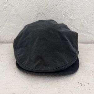 Mizen Head Irish Cotton Newsboy Cabbie Hat Size 7 3/8 L Ireland Navy